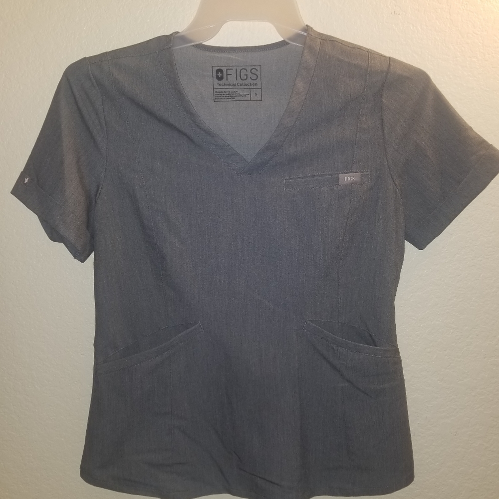 Figs top Slim fit Zinga Graphite S - Picture 4 of 5